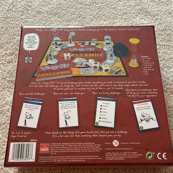 The Wimpy Kid 10-second Challenge Board Game - Picture 5 of 5
